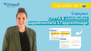 Webinaire  Solde de la taxe dapprentissage et contribution supplémentaire à lapprentissage [upl. by Hsekar]