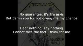 Metallica Dyers Eve Lyrics HD [upl. by Fridell]