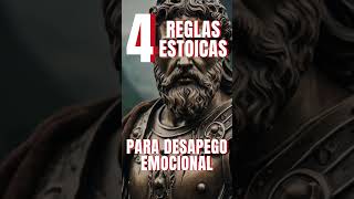 4 REGLAS ESTOICAS PARA EL DESAPEGO EMOCIONAL filosofia sabiduriaestoica frases [upl. by Novaat]