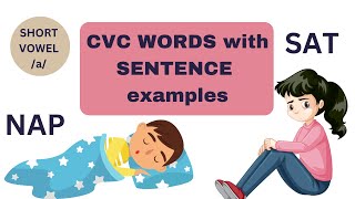 CVC Reading Lesson  CVC Words In Sentences  Sentences With Short Vowel Sound a [upl. by Quintilla]