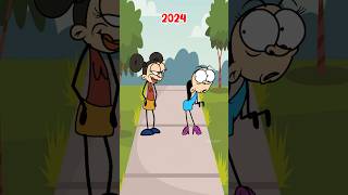 Man 2014 vs 2024 animation meme memes shorts [upl. by Htebyram957]