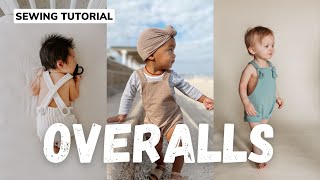 CUTEST Overalls in UNDER 1 HOUR  Lowland Kids sewalong tutorial [upl. by Ekeiram]