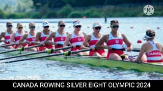 Canada rowing silver  Canada Rowing right silver  Canada silver Olympic 2024 [upl. by Namra]