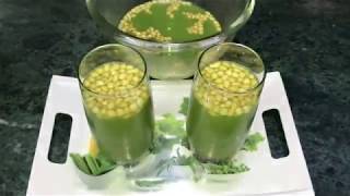 Jaljeera water recipe  Fresh natural mint coriander drink  Panipuri golgappe ka pani [upl. by Lednem]