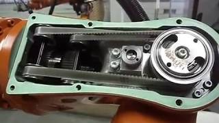 Inside Axis 4 5 amp 6 of KUKA KR5 Robot [upl. by Abbotsun]