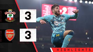 HIGHLIGHTS Arsenal 33 Southampton  Premier League [upl. by Ettelocin]