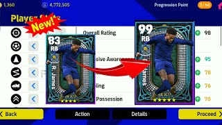 🔥New🔥 How to train R James to max level in efootball 2023100efootball2023 [upl. by Notsnarc]