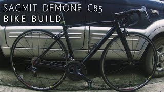 SAGMIT DEMONE C85 BUILD  Shimano Sora R3000  Mavic Aksium Wheelset [upl. by Anhavas]