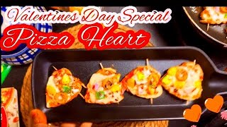 Heartshaped Pizza Bites For A Special Valentines Day [upl. by Airretnahs]