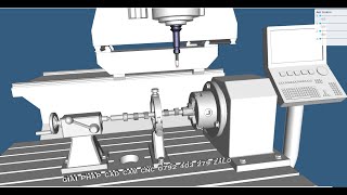 Mô phỏng máy phay cnc 4 trục cnc programming cad design [upl. by Goldwin]