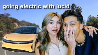 WE GOT OUR FIRST CAR  lucid air touring [upl. by Taryne]