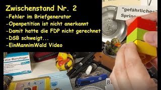 VDB Briefgenerator  BZL Petition gegen Waffengesetz Verschärfung  Zwischenstand EinMannimWald [upl. by Rennoc743]