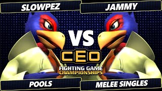 CEO 2024  Slowpez Falco Vs Jammy Falco Smash Melee  SSBM [upl. by Lossa541]