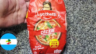 Lucchetti Premezcla para Pizza Tipo Casera  Mezcla para preparar masa para pizza [upl. by Euqenimod]