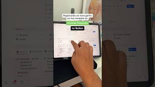 Meu template de Controle Financeiro no iPad ✨ notion notiontemplate controlefinanceiro [upl. by Qahsi]