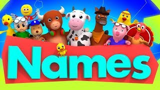 Learn Animal Names  Learning Videos And Nursery Rhymes For Children [upl. by Nylrebma887]