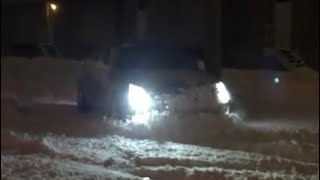 Cadillac cts4 AWD deep snow [upl. by Obola305]