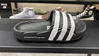 Adidas adilette 22 Slides Core BlackCore BlackCloud White  Style Code IF3670 [upl. by Odin]