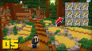 MEGA PLANTAÇÃO DE TRIGO  Minecraft Survival 05 [upl. by Eive]