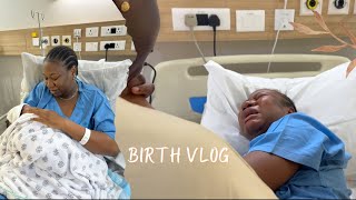 LABOUR amp DELIVERY VLOG the longest 6 hours of my life  NATURAL BIRTH NO EPIDURAL [upl. by Alamak]