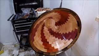 Maple Padauk Purpleheart segment bowl [upl. by Allana]