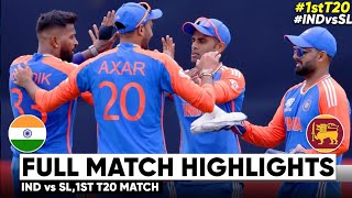 India Vs Srilanka 1st T20 2024 Highlights Match  IND VS SL live match today [upl. by Pinckney]