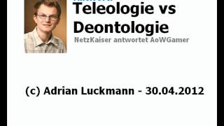 Teleologie VS Deontologie Antwort [upl. by Annekahs]