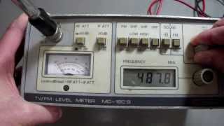 TVFM Level Meter Promax MC160B [upl. by Mic914]