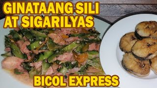 GINATAANG SIGARILYAS WITH PORK AT BAGOONG [upl. by Idner]