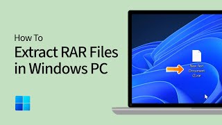 How to Extract RAR Files in Windows 111087 [upl. by Rachele68]