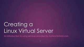 Setting up a Linux server in the cloud [upl. by Nossila]