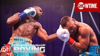 Jaron Ennis Scores Impressive KO of Sergey Lipinets In Round 6  SHOWTIME CHAMPIONSHIP BOXING [upl. by Ednutey]