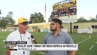 Homer and Haynesville to face off in rivalry game Friday Sept 20 2024 [upl. by Lamek272]