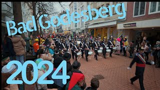 Karneval Bad Godesberg 2024 part 1 4k  Pasveerkorpsen Leeuwarden [upl. by Rorry258]