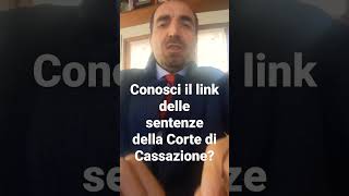 Open Conosci il link delle sentenze della Corte di Cassazione [upl. by Netsrik]