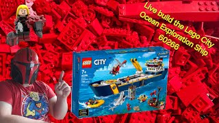 Live build the Lego City Ocean Exploration Ship 60266 jdpbuilds lego legocity [upl. by Halik]