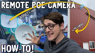 How To Connect PoE Cameras Miles Away To A NVR  Reolink NVR  Ubiquiti PTP Wireless Bridge Setup [upl. by Demmahom]