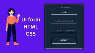 How to create transparent animated form in html CSS [upl. by Deeas]