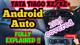 ANDROID AUTO 2020 EXPLAINED  HOW TO USE ANDROID AUTO  ANDROID AUTO DEMO  TATA TIAGO XZXZ [upl. by Esyak]