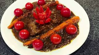 Spicy Caramel Honey Mustard Glazed Beef Tenderloin with Carrots and Cherry Tomatoes  Ita Quattrone [upl. by Beckett]