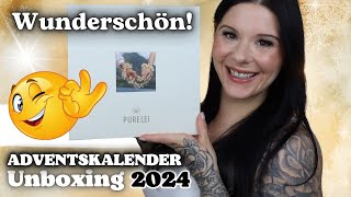 Wunderschön 🤩 Purelei ADVENTSKALENDER 2024 Unboxing Gold  Try On [upl. by Aniela]