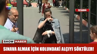 Sınava almak için kolundaki alçıyı söktürdüler [upl. by Noella]