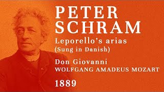 Peter Schram  The FIRST recording of an opera singer 1889  Leporello aria excerpts [upl. by Artined]