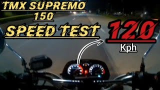 tmx supremo150 speed test spracket 1538👍gongsmotovlog [upl. by Viscardi]