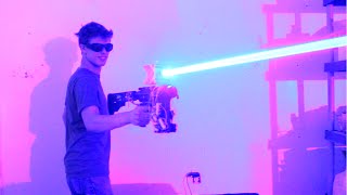 My Homemade 40W LASER SHOTGUN [upl. by Sanez]