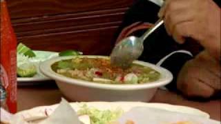 How to eat Pozole mexican soup [upl. by Rumery]