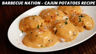 Cajun Spiced Potatoes  Barbeque Nation Style Recipe  CookingShooking [upl. by Ahcim]