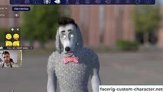 3D animal creation  Facerig DOG [upl. by Alleira]