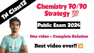 12th Chemistry Complete centum Strategy for Public Exam 20247070Important chapterBest video ever [upl. by Riccio]