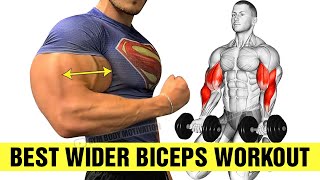 5 BEST Exercises for WIDER BICEPS [upl. by Nortal]